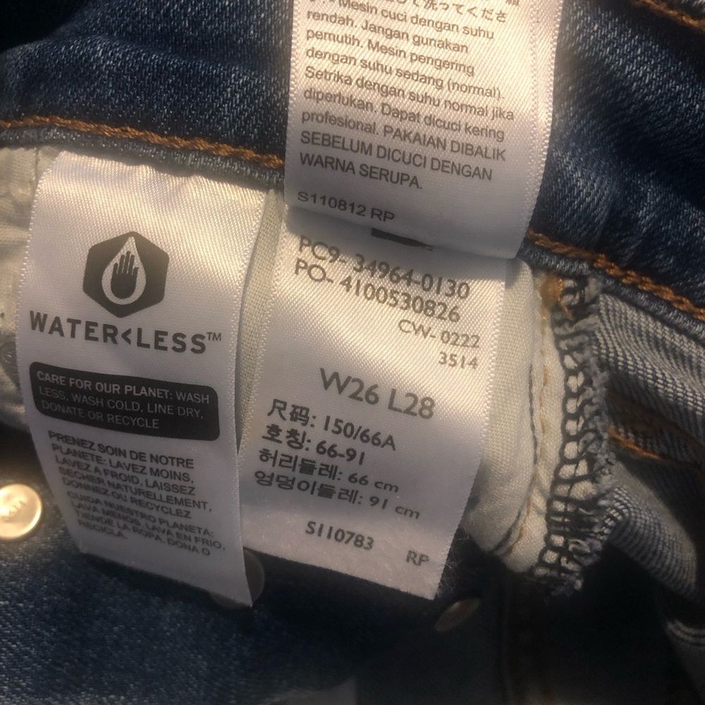 LEVI'S Wedgie Straight Jeans Size 26 - Picture 12 of 12